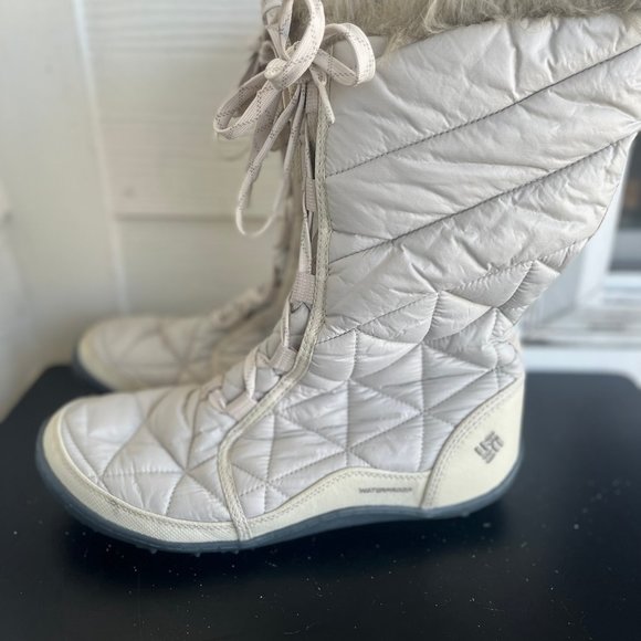 Columbia Women's Mix Mid III Waterproof White Winter Boots Size 10 YL5164-920 - Picture 5 of 11